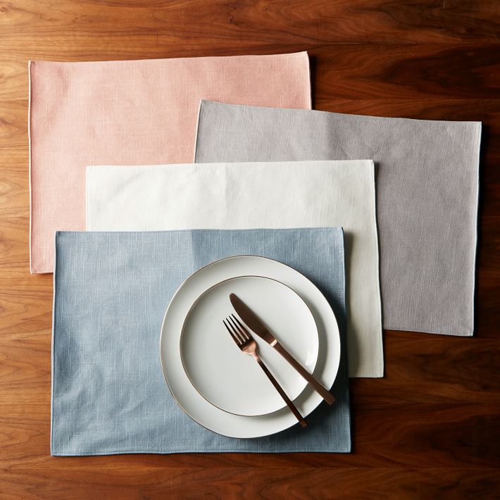 Metallic placemats from West Elm