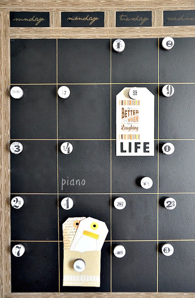 DIY} Chalkboard Wall Calendar – Pinterest Challenge