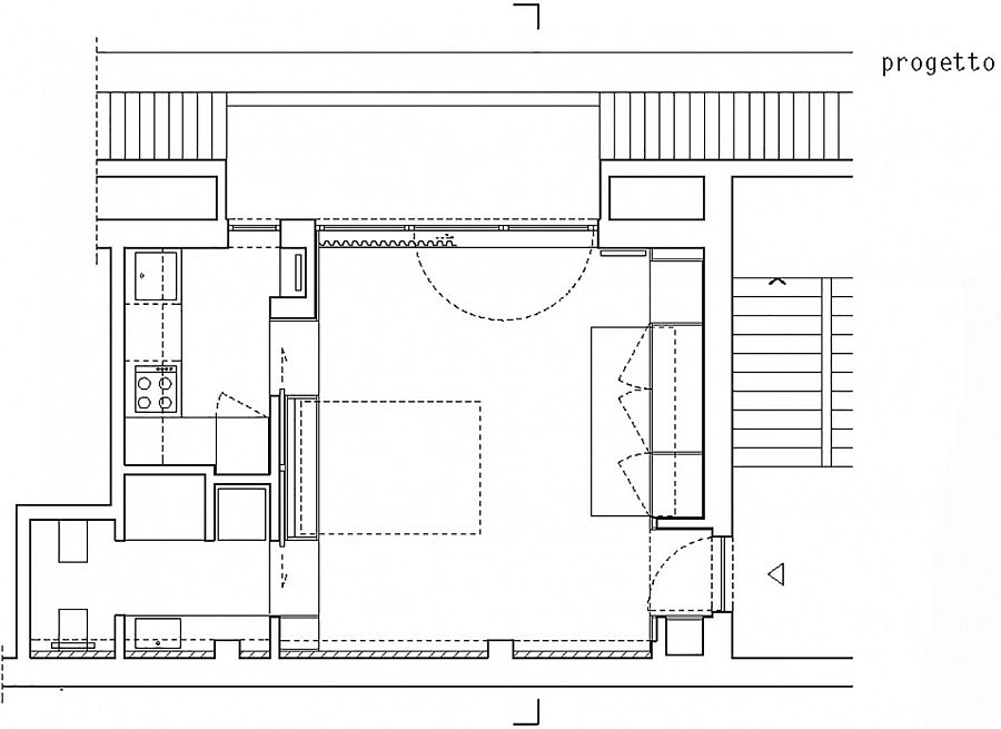 New floor plan of the Tiny Milan flat offers grreat versitality
