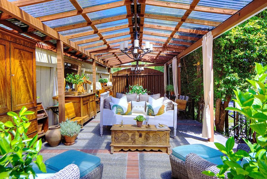 Open sunroom design is perfect for those who love outdoor living [Design: Living Interiors]