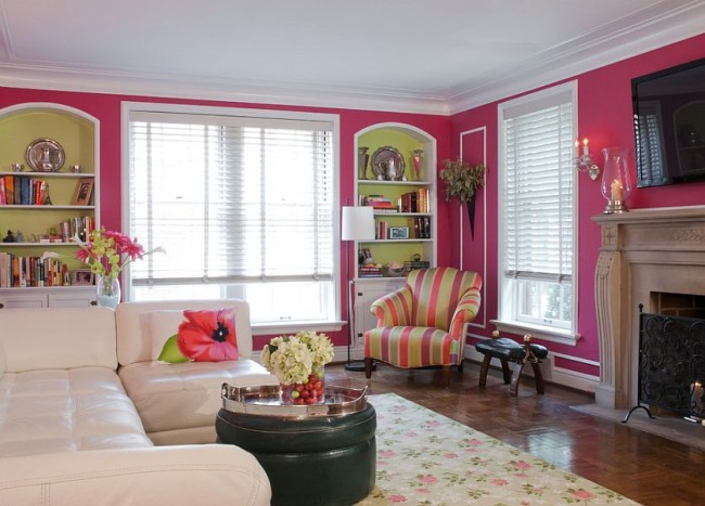 20 Classy And Cheerful Pink Living Rooms Decoist