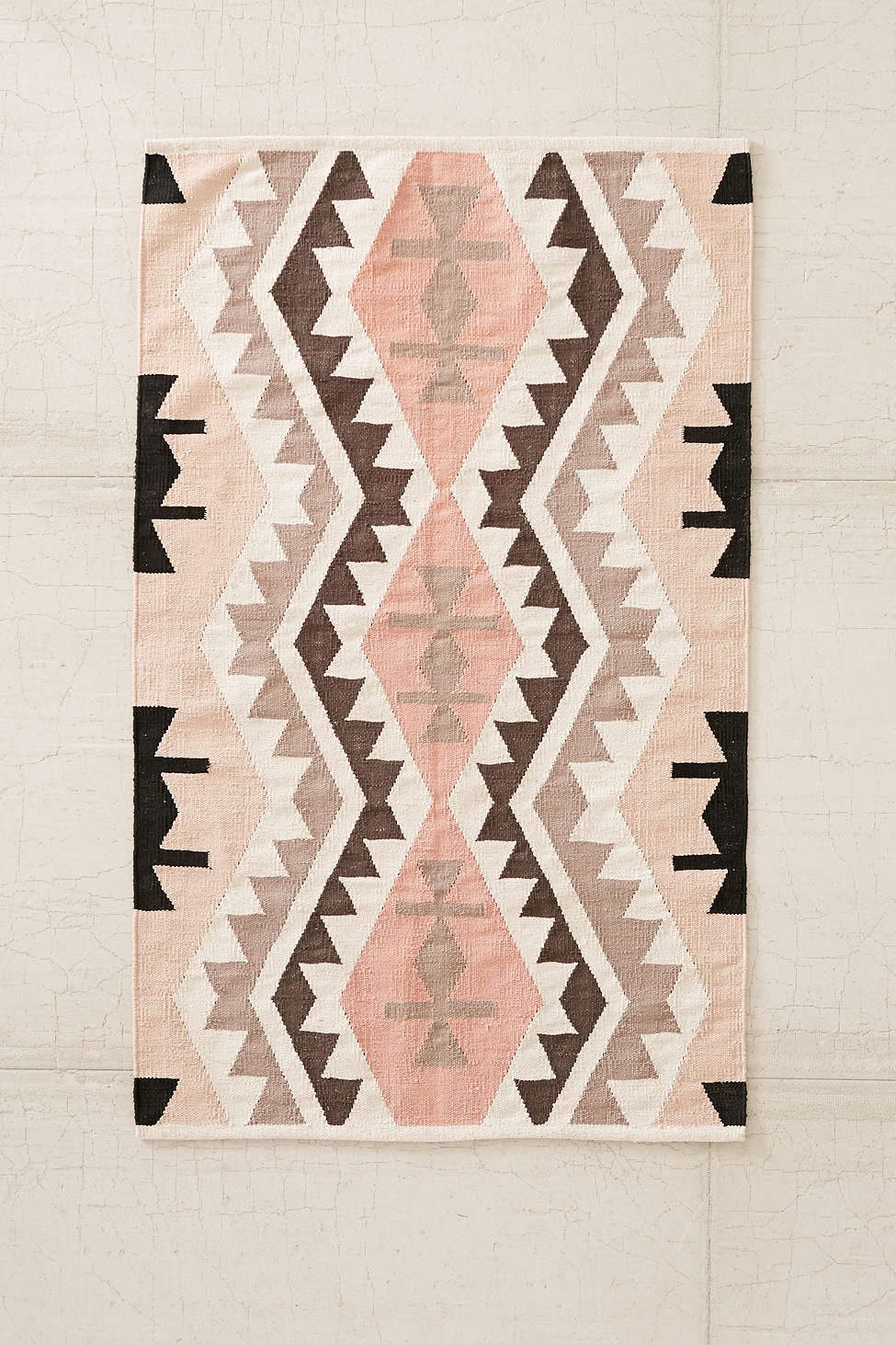 Rosy kilim rug from Anthropologie