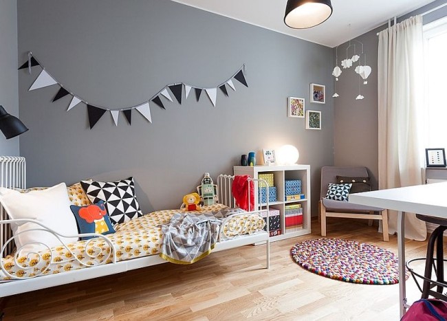 25 Cool Kids’ Bedrooms that Charm with Gorgeous Gray