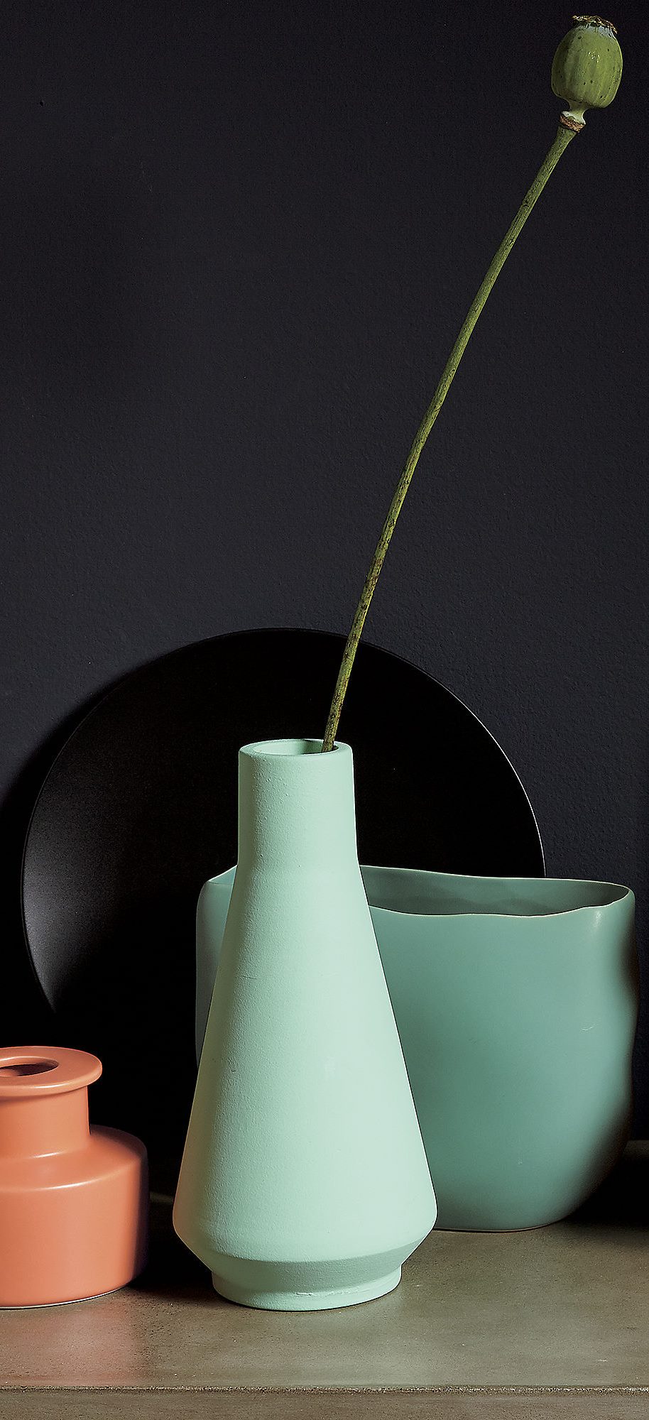 Seafoam green vase from CB2