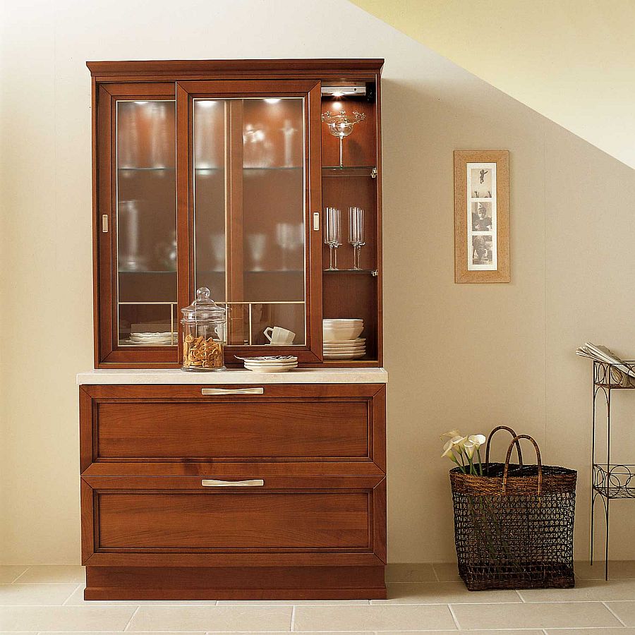 Standalone dresser unit for the classy modern kitchen