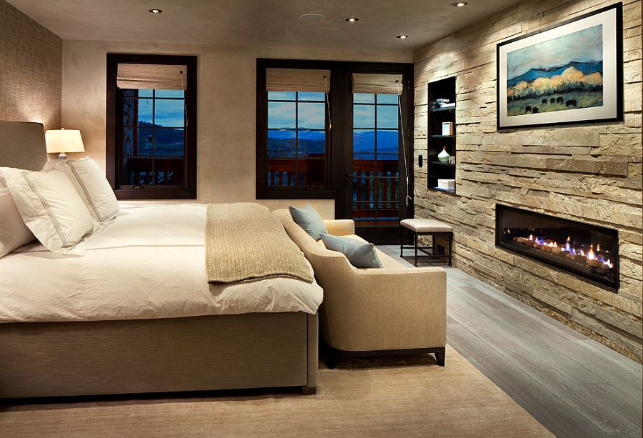 25 Bedrooms That Celebrate The Textural Brilliance Of Stone Walls