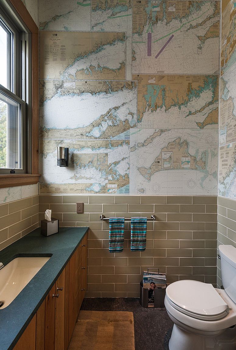 Turn those old maps into gorgeous custom wallpaper [Design: Sandvold Blanda Architecture + Interiors]