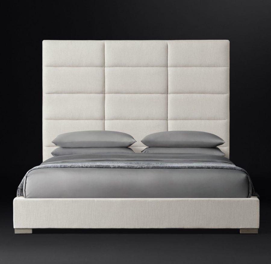 Upholstered bed from RH Modern