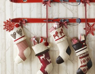 8 Festive Ways to Hang Stockings When You Don't Have a Fireplace