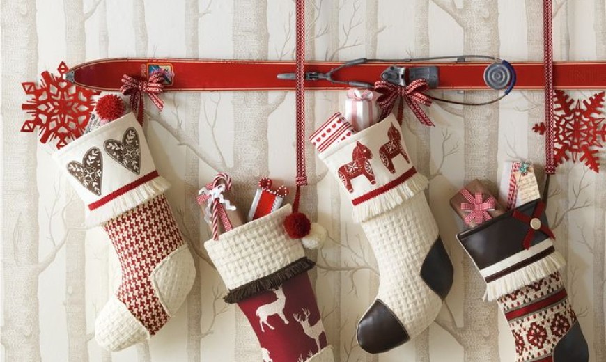 8 Festive Ways to Hang Stockings When You Don't Have a Fireplace