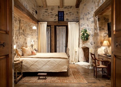 25 Bedrooms that Celebrate the Textural Brilliance of Stone Walls | Decoist