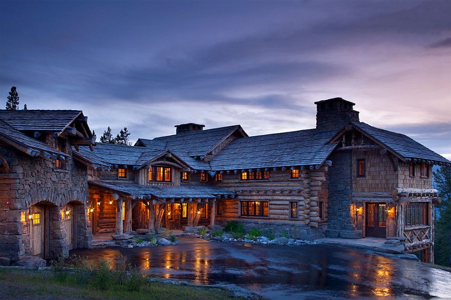 Amazing mountain retreat in Yellowstone Club, Big Sky by Lohss Construction