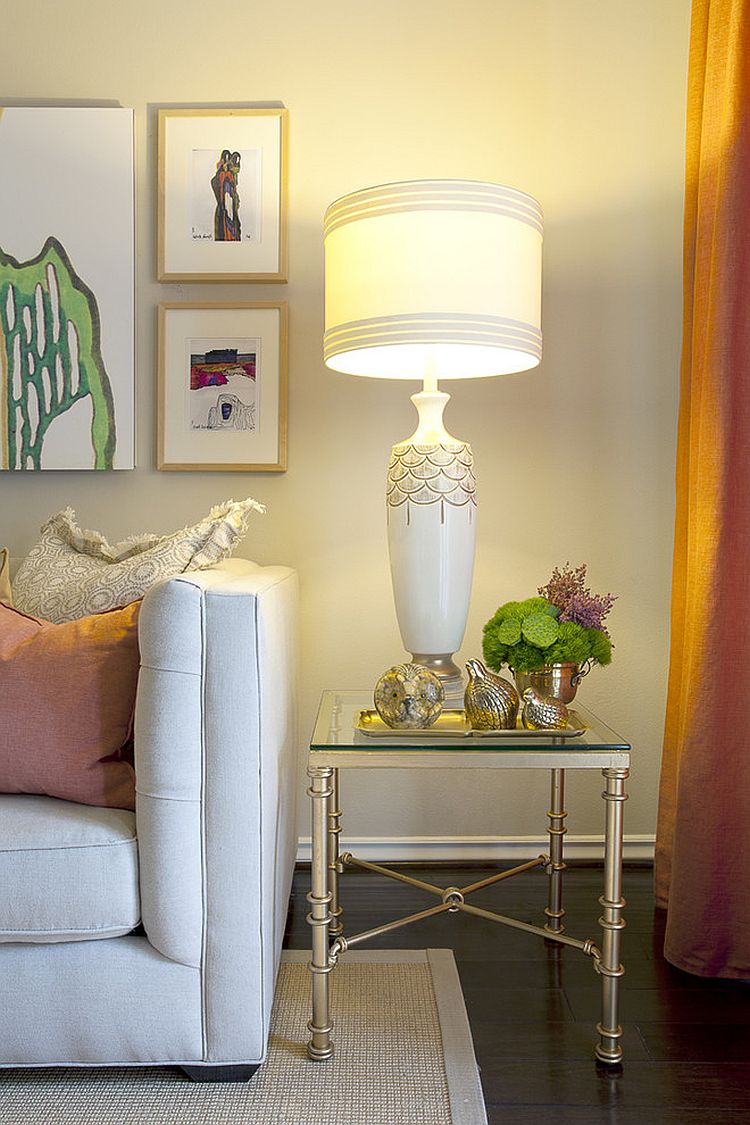 Base of the table lamp must be on par with your eye level when you sit [Design: For People design]