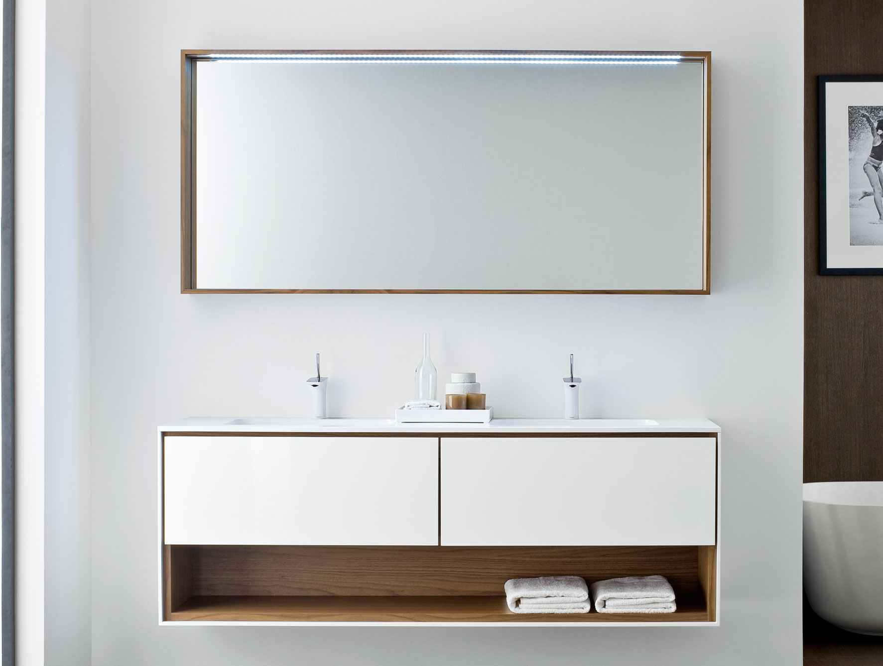 Bathroom vanity with storage from Nella Vetrina