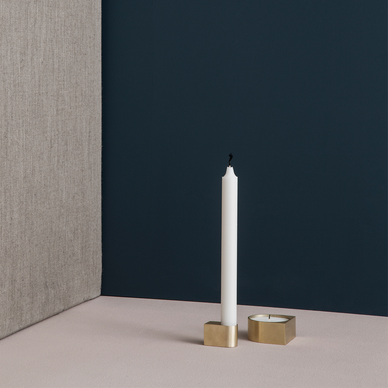 Brass candle holder from ferm LIVING