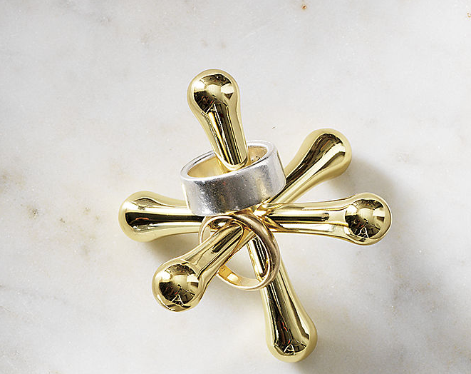 Brass ring holder from CB2