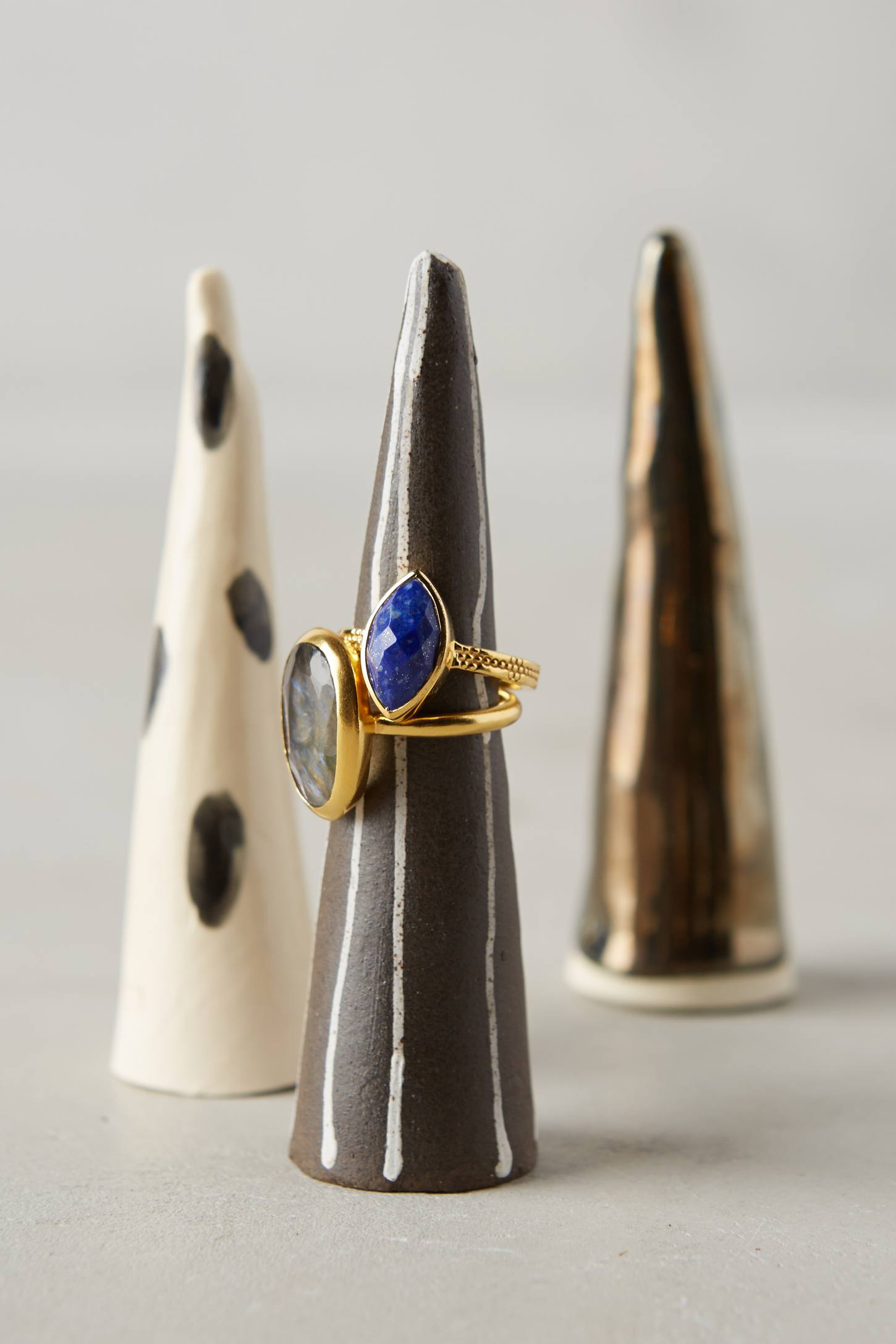 Ceramic ring cones from Anthropologie