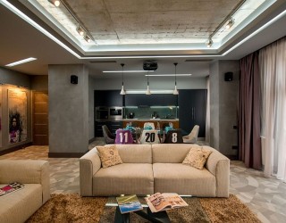 Dark Indulgence: Sophisticated Footballer’s Apartment in Lviv