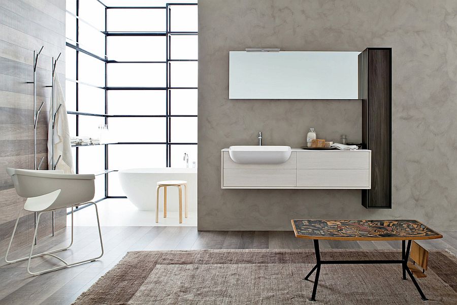 Contemporary Italian bathroom vanities from Snaidero