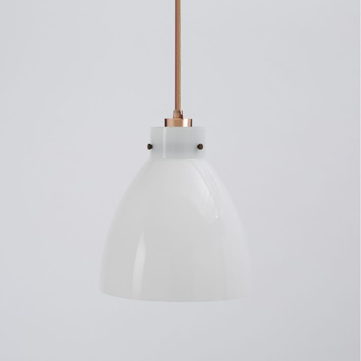Copper cord pendant lighting from West Elm