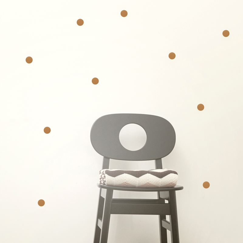 Copper dot wall stickers from ferm LIVING