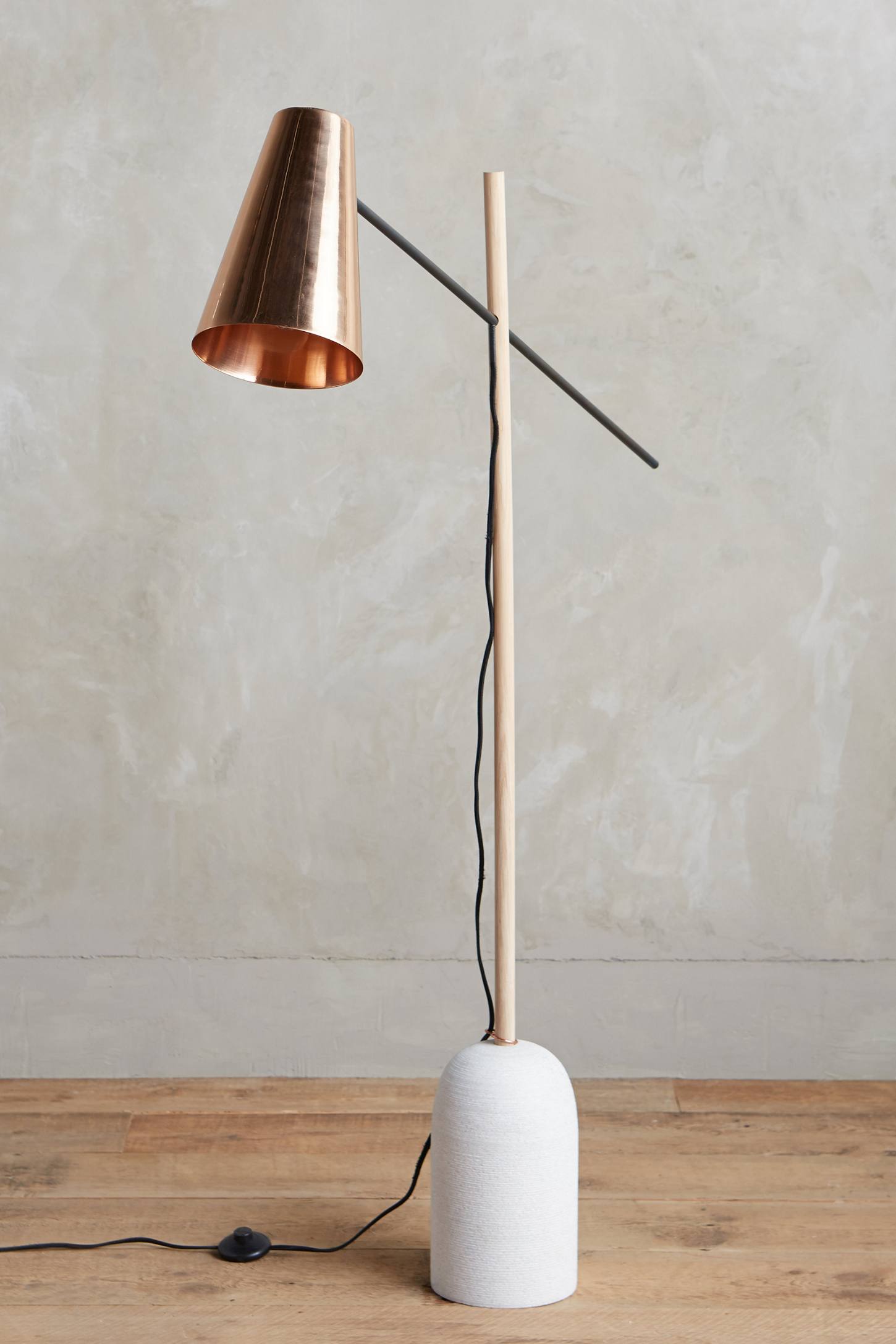 Copper floor lamp from Anthropologie