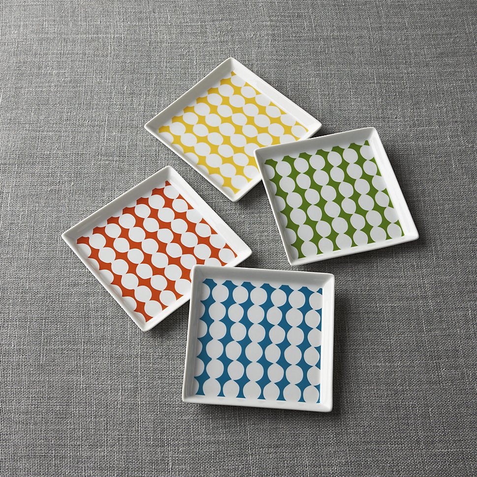 Dotted plates from Crate & Barrel