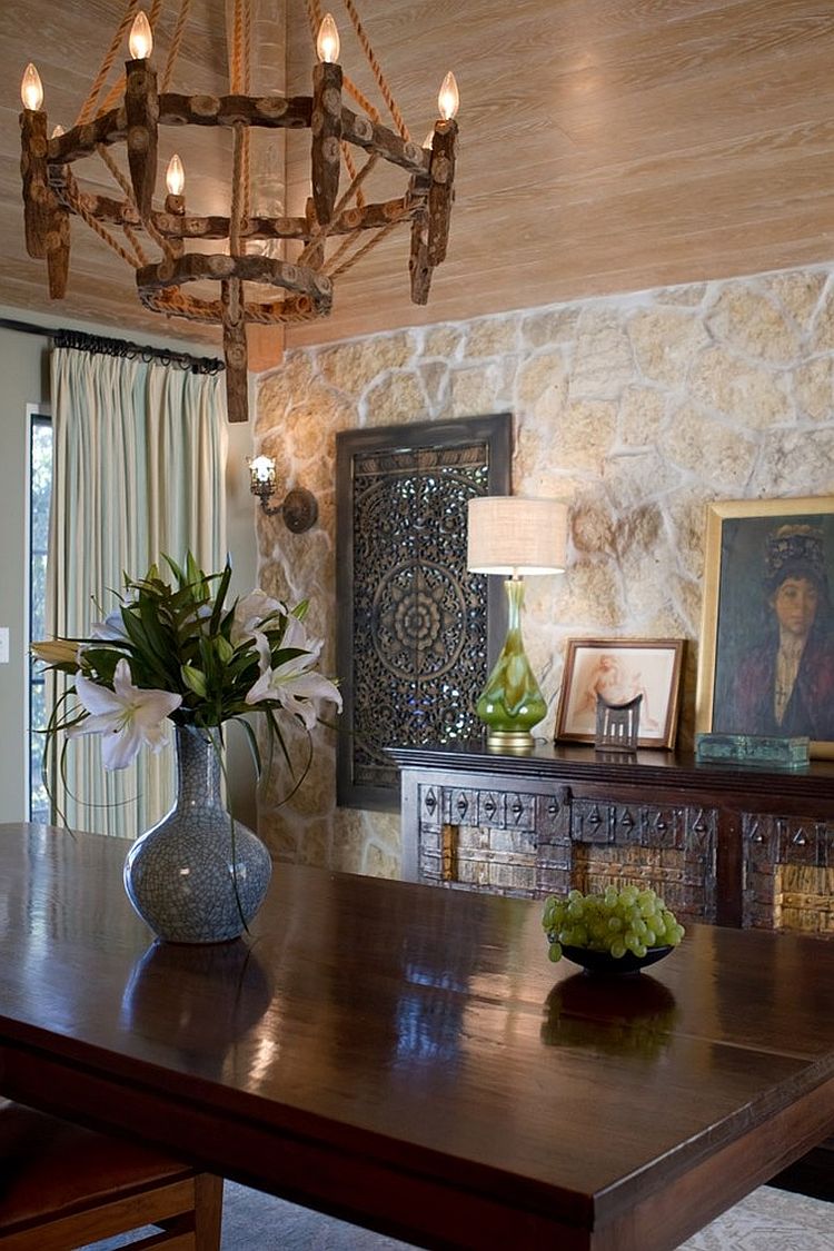 Formal dining room with Spanish Colonial style [Design: Charmean Neithart Interiors]