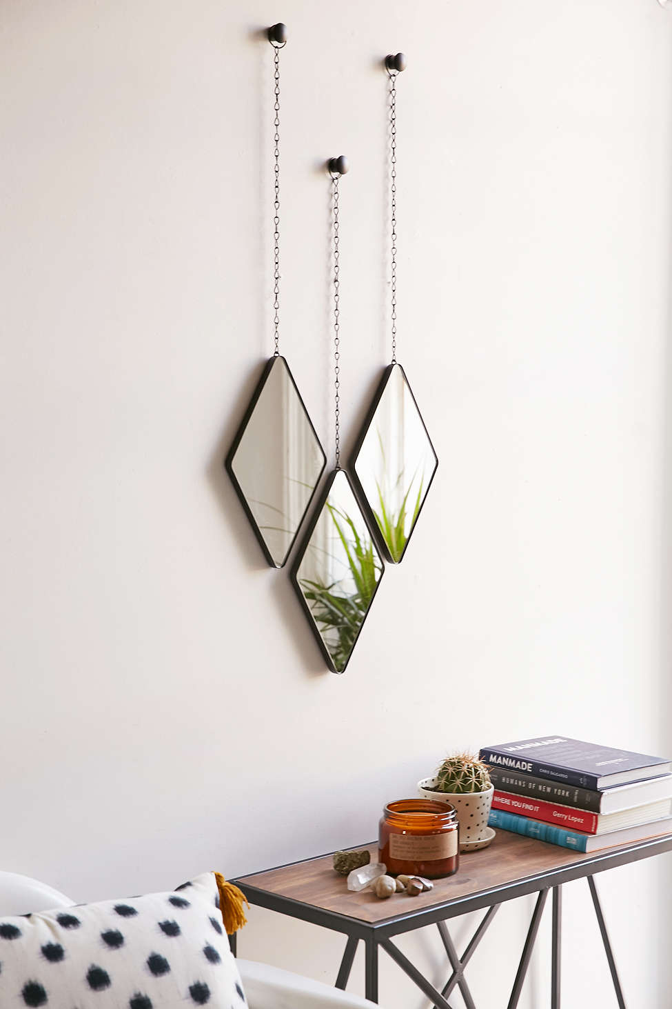 Geo hanging mirror set from Urban Outfitters