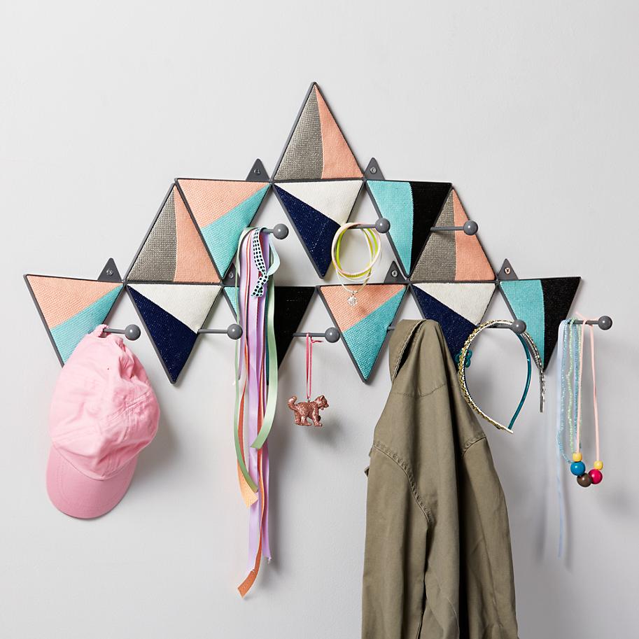 Geo wall hooks from The Land of Nod