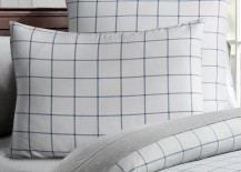 Grid bedding from PB Teen 217x155 Teen Bedroom Ideas Featuring Top Decor Trends