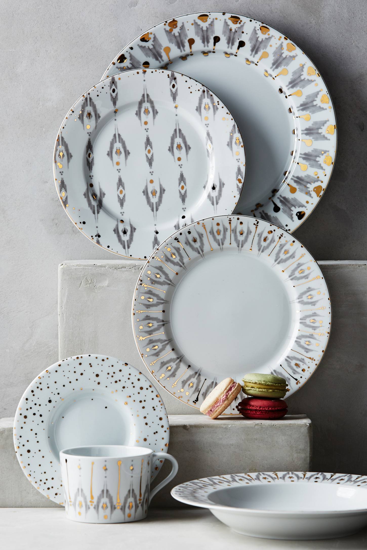 Ikat Thistle dinnerware from Anthropologie