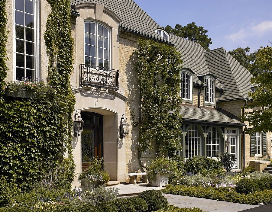 Juliet balcony in a home that seems to jump out of Shakespeare’s classic [Design: Morgante Wilson Architects]