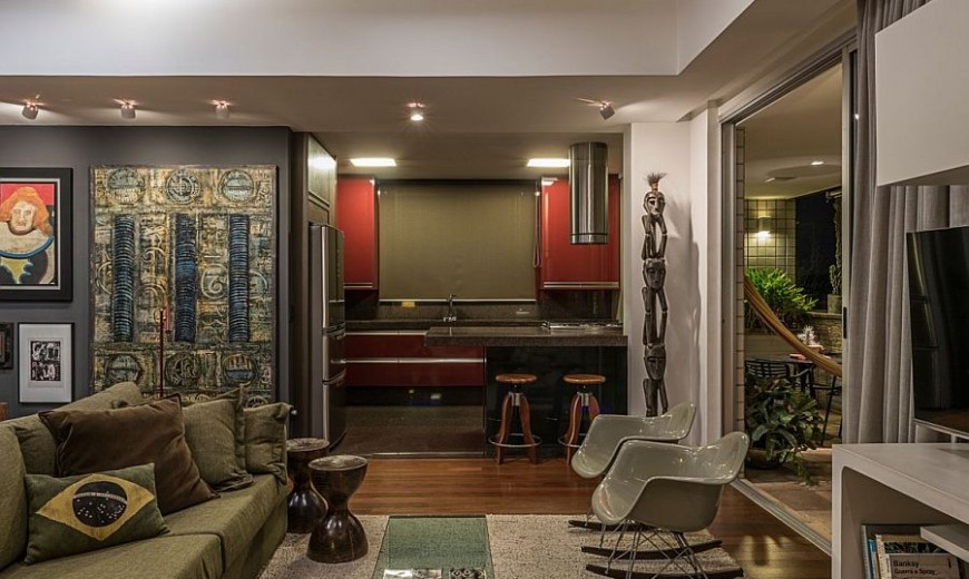 50s Décor Meets Modern Flair Inside Rejuvenated Brazilian Penthouse