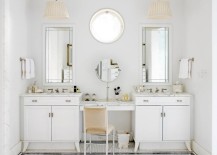Luxury Look Of High End Bathroom Vanities, Bathroom Vanities With Seating Area