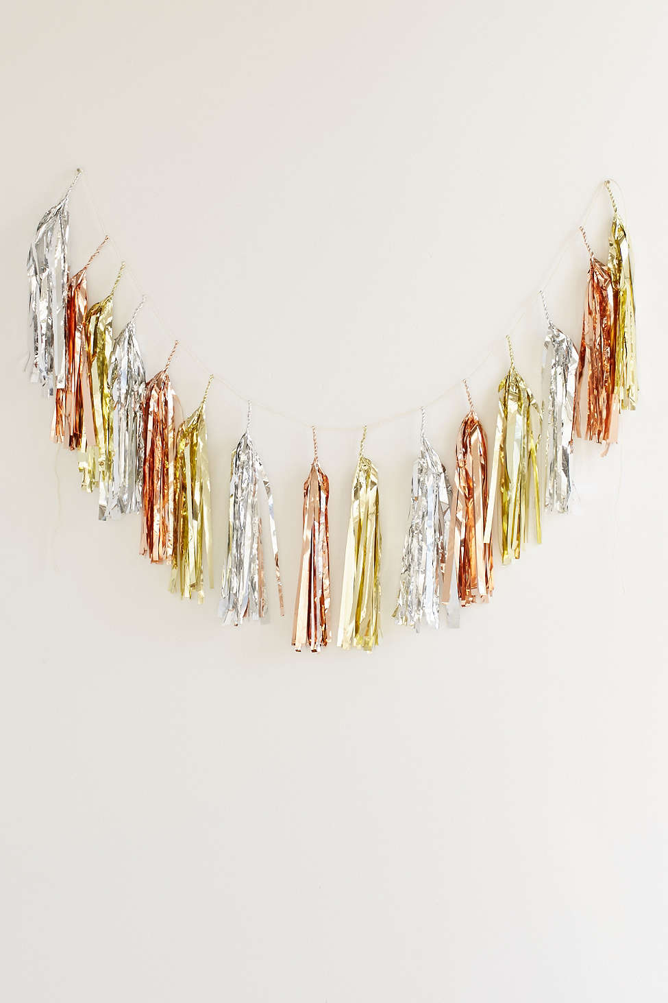 Metallic fringe garland from Urban Outfitters