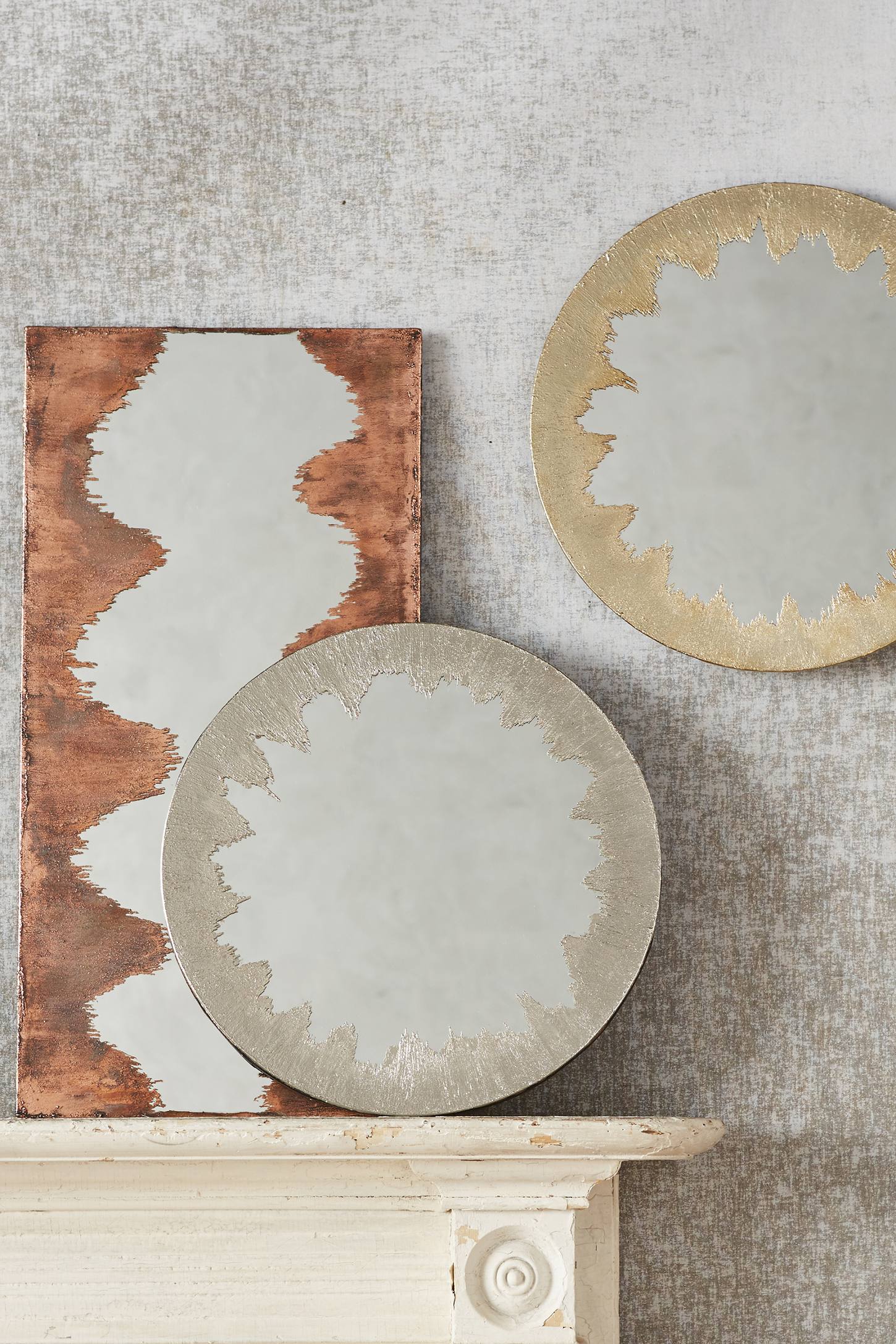 Metallic mirrors from Anthropologie