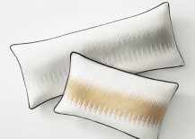 Metallic pillow covers from RH Teen 217x155 Teen Bedroom Ideas Featuring Top Decor Trends