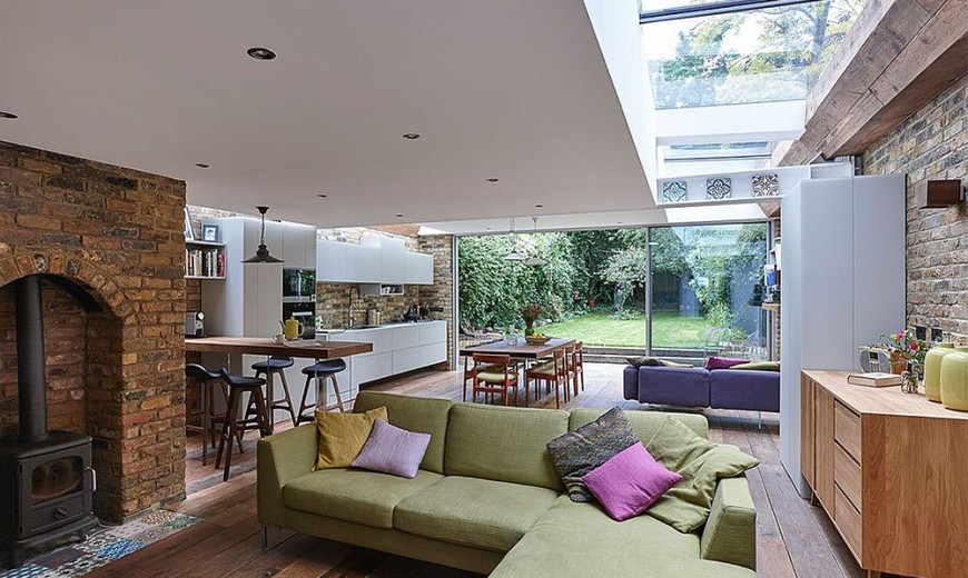 Semi-Detached London Terrace House Gets a Bright Modern Extension