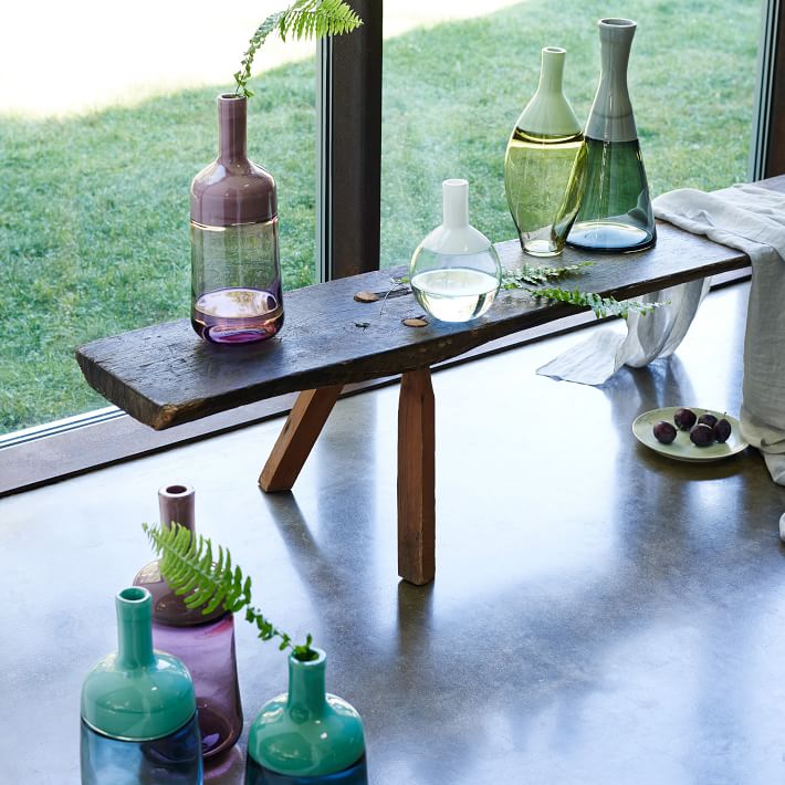 Modern glass vases from West Elm