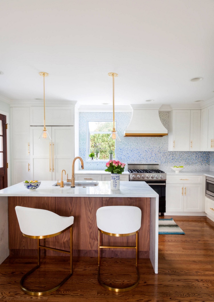 Modern kitchen filled with unique details