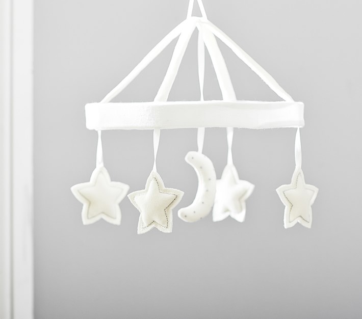 Moon and stars crib mobile from Pottery Barn Kids