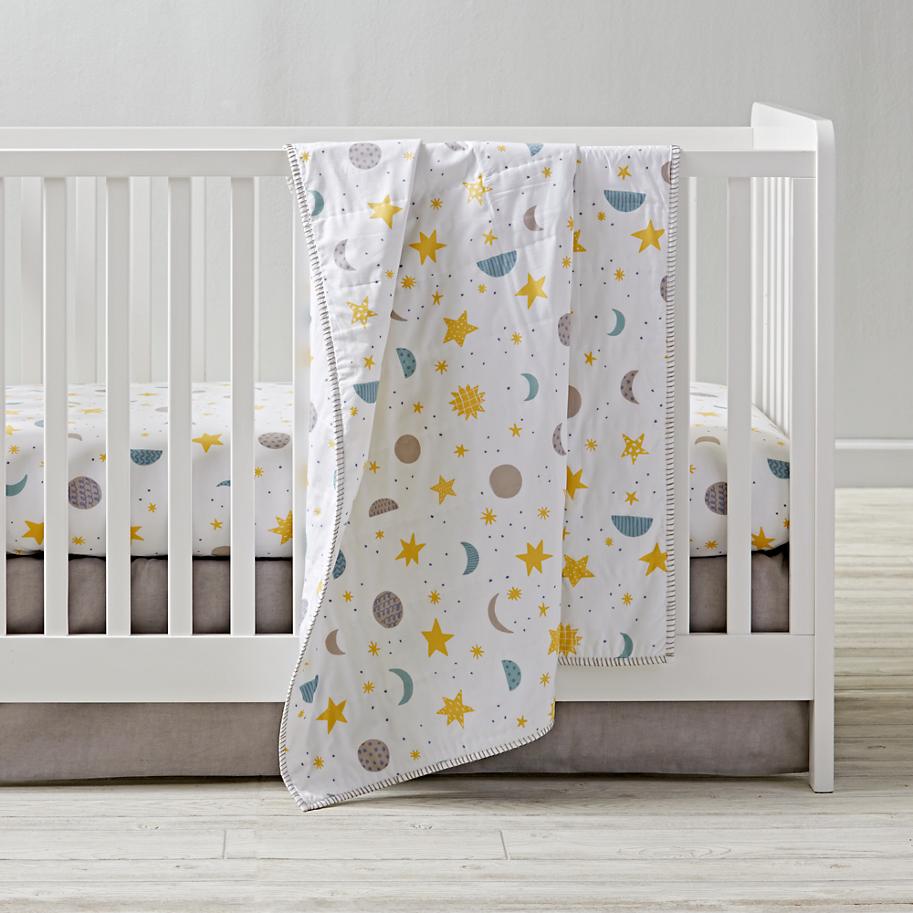 grey star nursery bedding