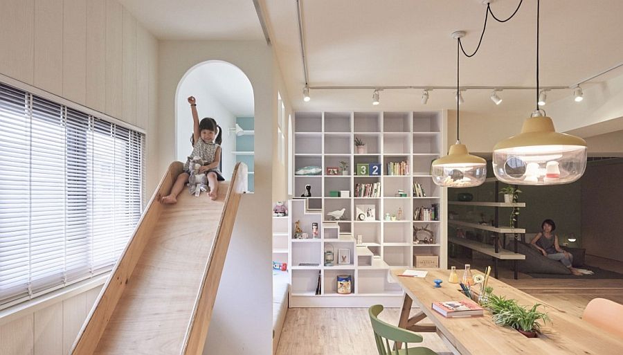 Movable slide brings fun times indoors