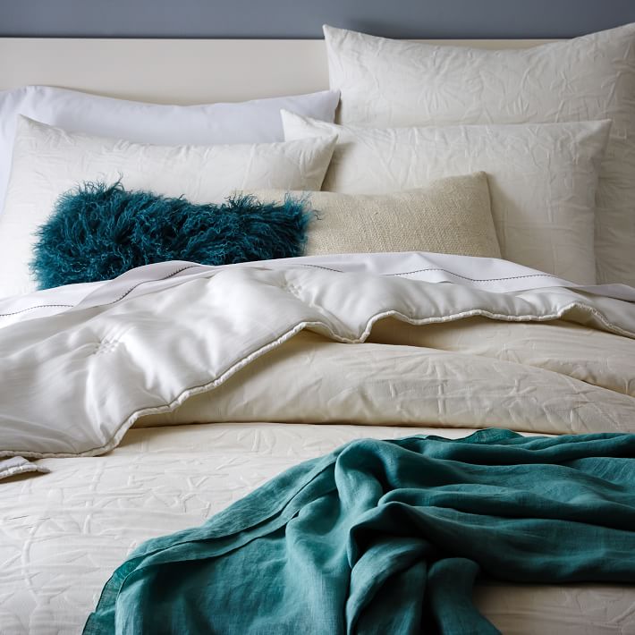 Organic bedding from West Elm