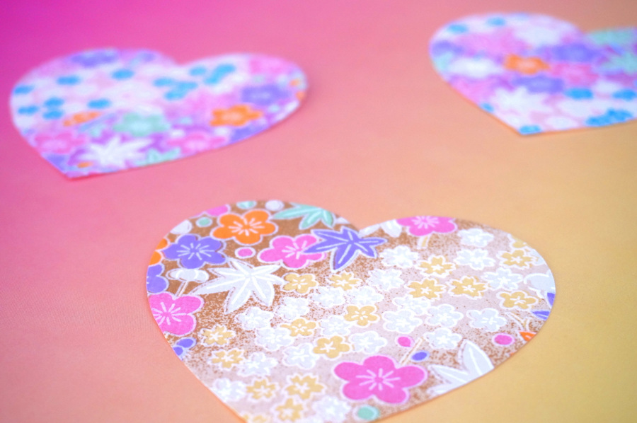 Origami hearts