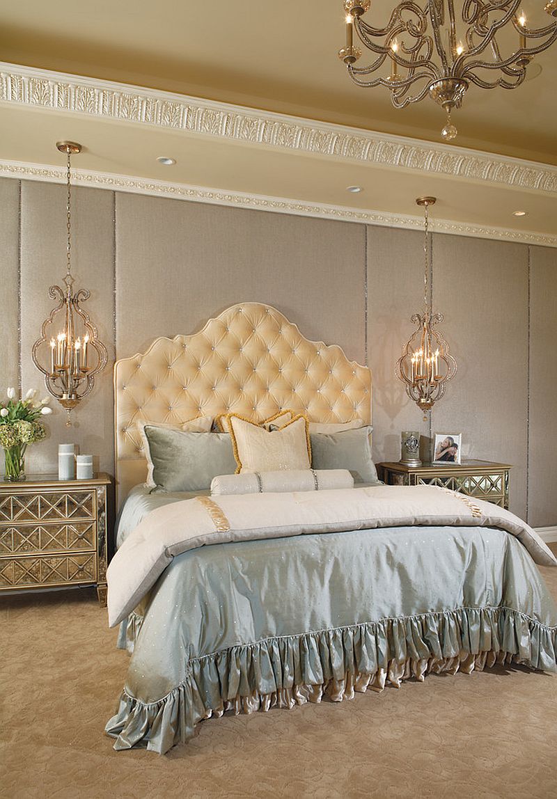 Cream Transitional French-Inspired Master Bedroom - Luxe Interiors + Design