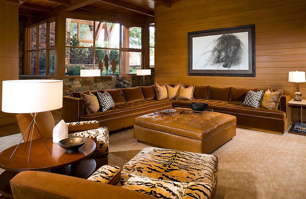 Plush sectional is perfect for the large family room
