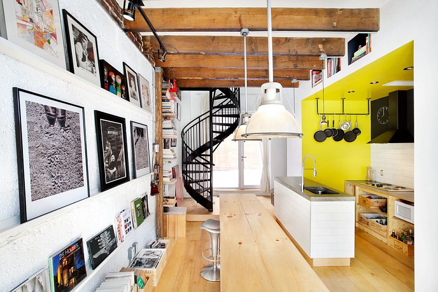 Simple white walls provide a gallery-styled setting for the best of local art and design