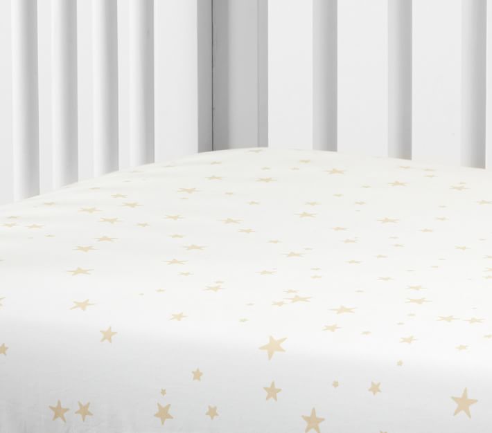 Starry fitted crib sheet from Pottery Barn Kids